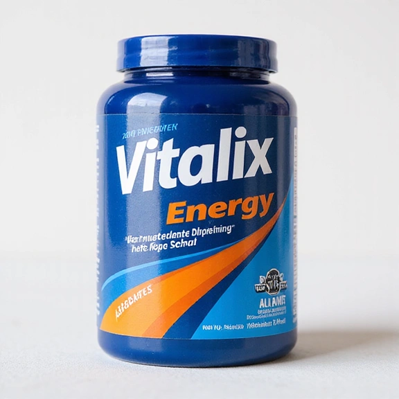 Envase de Vitalix Energy con diseño moderno y vibrante