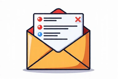 Buzón de correo electrónico con muchas cartas